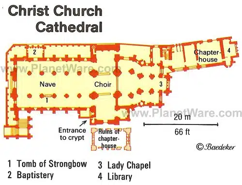     Historical Christ Church Cathedral Map