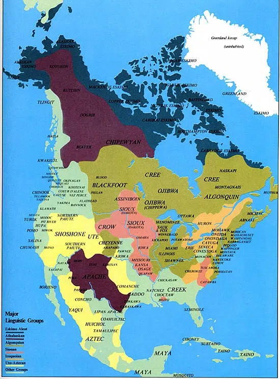 Turtle Island North America Map